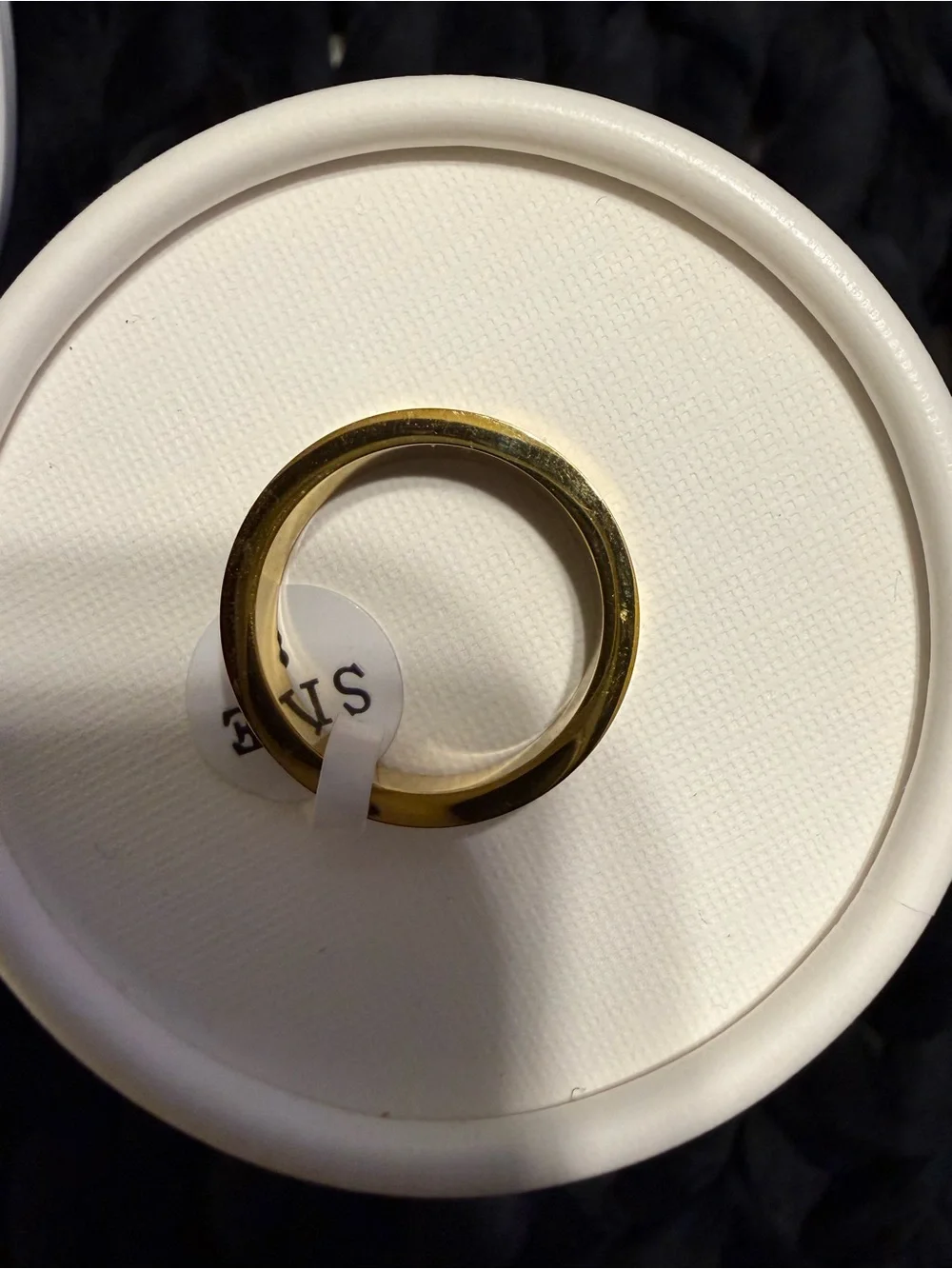 Gold Screw Motif Band Ring - Women's Jewelry